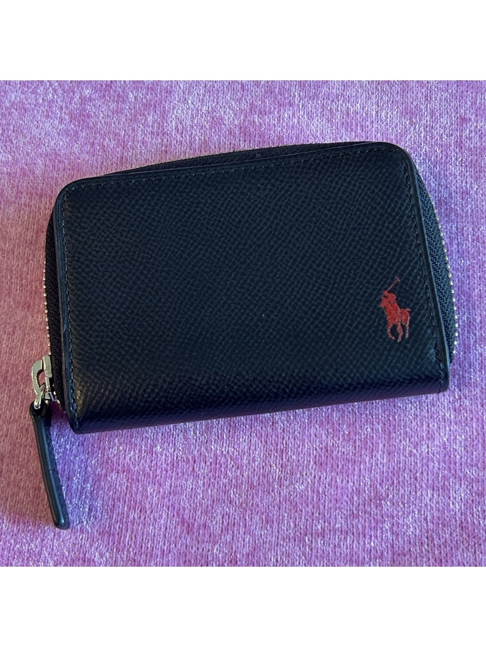 Polo Ralph Lauren Black Zip Around Wallet